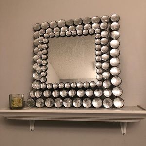 3 Decorative mirrors crystal like appearance frame